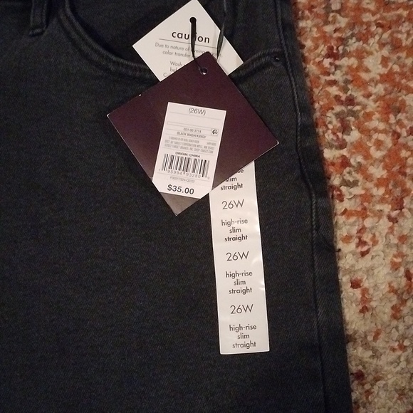 Women's plus size Ava and Viv black jeans size 26w NWT - Picture 3 of 10